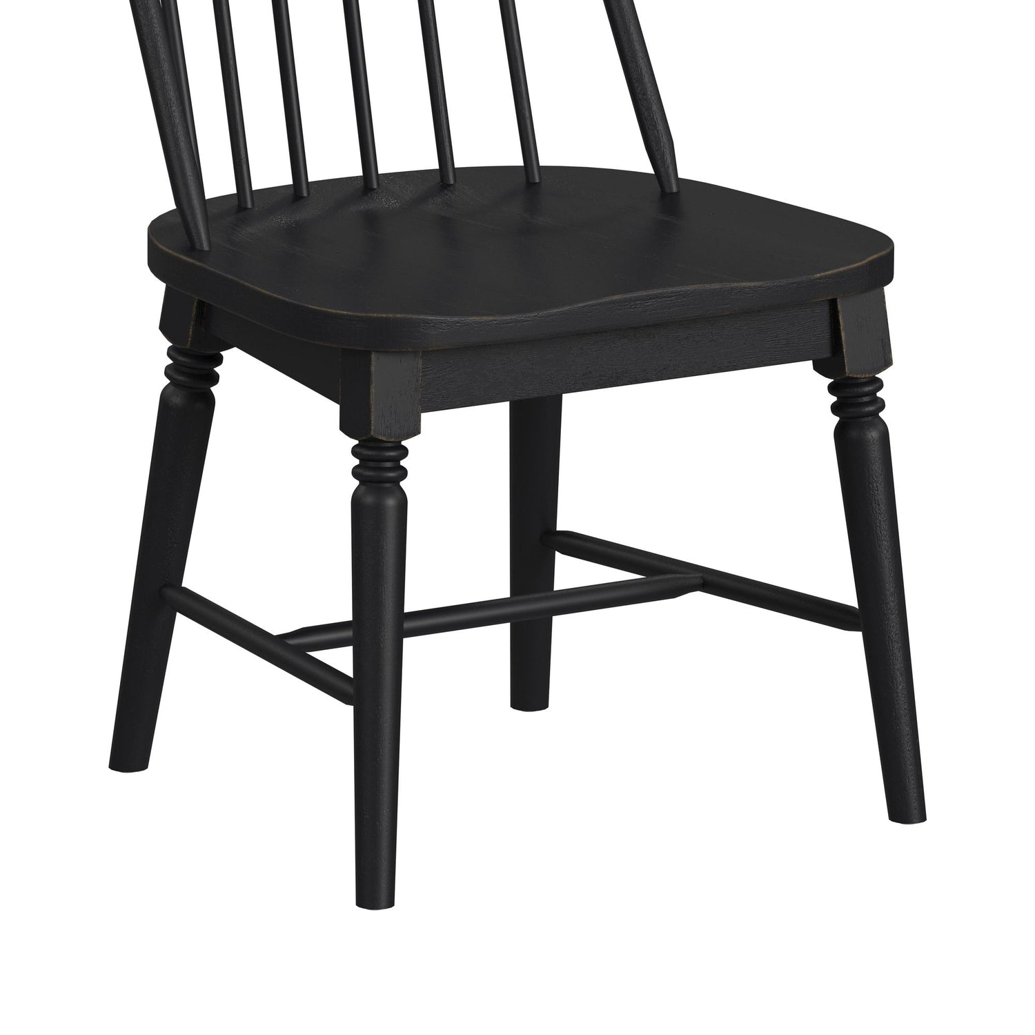 Heritage & Home Windsor Side Chair with Leveler in Black (2 Per Carton)