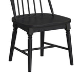 Heritage & Home Windsor Side Chair with Leveler in Black (2 Per Carton)
