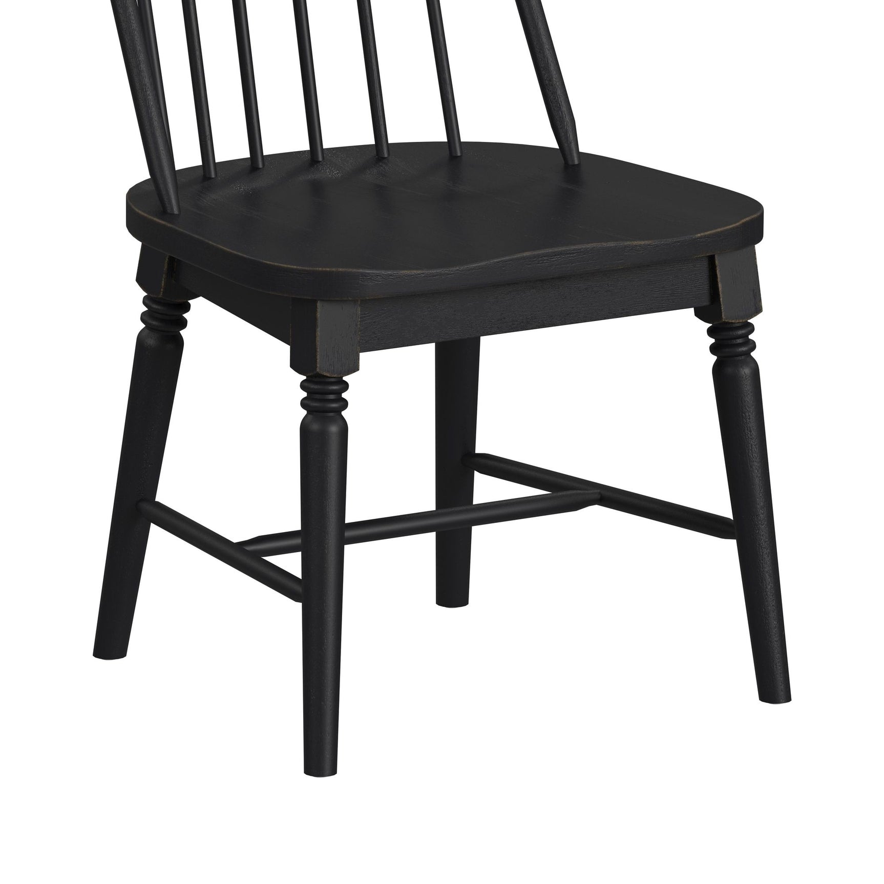 Heritage & Home Windsor Side Chair with Leveler in Black (2 Per Carton)