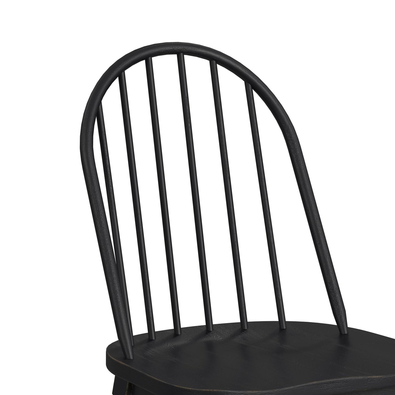Heritage & Home Windsor Side Chair with Leveler in Black (2 Per Carton)