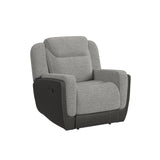 Hornet Motion Glider Recliner in Rancho Grey - Tampa Furniture Outlet