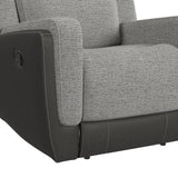 Hornet Motion Glider Recliner in Rancho Grey - Tampa Furniture Outlet