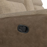 Hornet Motion Glider Loveseat with Console in Rancho Beige - Tampa Furniture Outlet