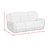 Hornet Motion Sofa in Rancho Grey - Tampa Furniture Outlet