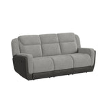 Hornet Motion Sofa in Rancho Grey - Tampa Furniture Outlet