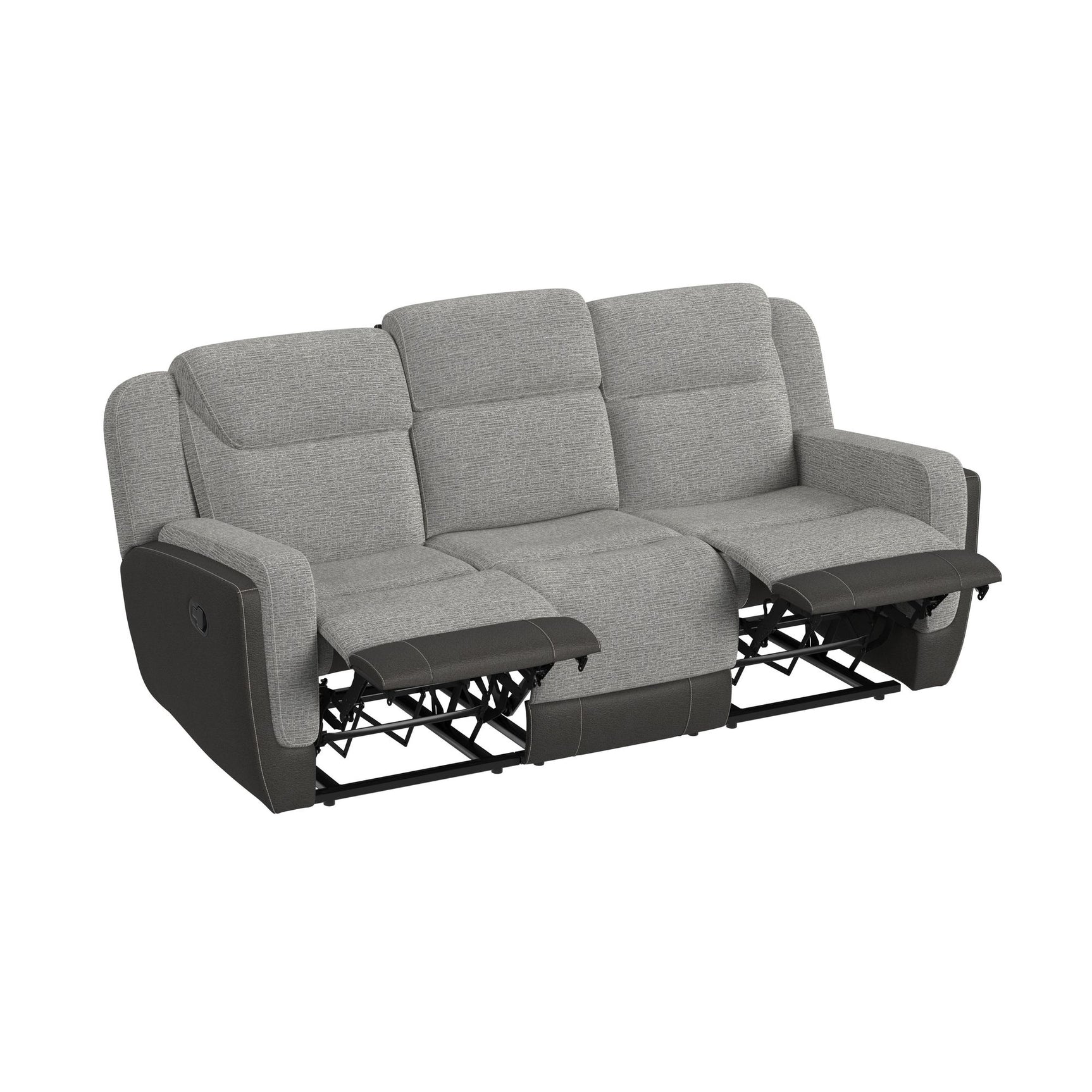 Hornet Motion Sofa in Rancho Grey - Tampa Furniture Outlet
