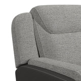 Hornet Motion Glider Loveseat with Console in Rancho Grey - Tampa Furniture Outlet