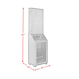 Hurricanes Dartboard Cabinet with Speaker and LED in Black (3A Packing) - Tampa Furniture Outlet