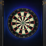 Hurricanes Dartboard Cabinet with Speaker and LED in Black (3A Packing) - Tampa Furniture Outlet