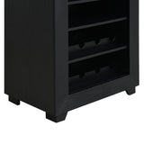 Hurricanes Dartboard Cabinet with Speaker and LED in Black (3A Packing) - Tampa Furniture Outlet