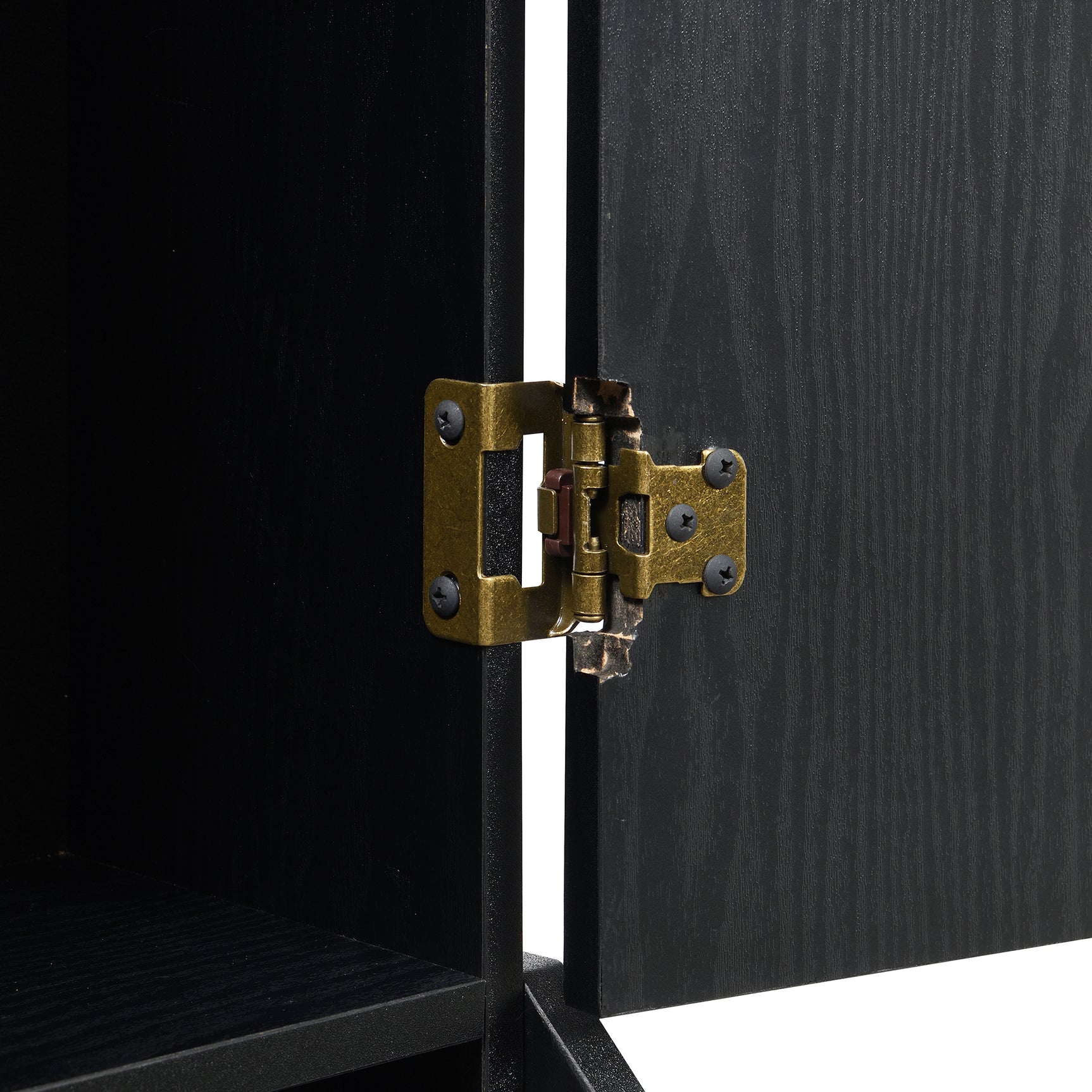 Hurricanes Dartboard Cabinet with Speaker and LED in Black (3A Packing) - Tampa Furniture Outlet