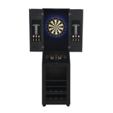 Hurricanes Dartboard Cabinet with Speaker and LED in Black (3A Packing) - Tampa Furniture Outlet
