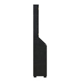 Hurricanes Dartboard Cabinet with Speaker and LED in Black (3A Packing) - Tampa Furniture Outlet
