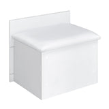 Irvine Mini Dressing Table with Stool, LED and USB in Glossy White - Tampa Furniture Outlet