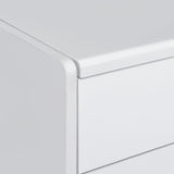 Irvine Mini Dressing Table with Stool, LED and USB in Glossy White - Tampa Furniture Outlet