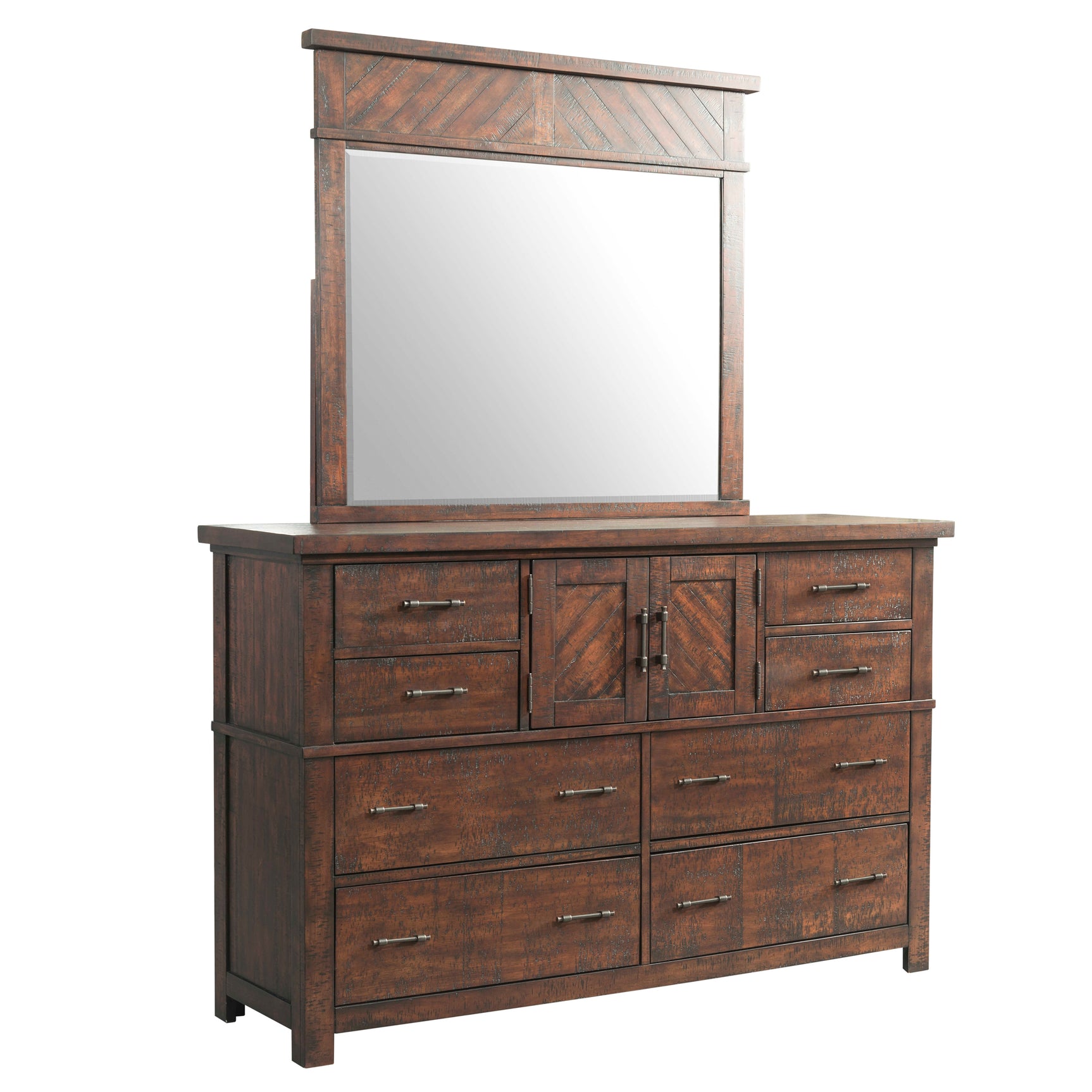 Jax Dresser & Mirror Set - Tampa Furniture Outlet