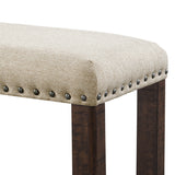 Jax 6pc Dining Set- Table 4 Upholstered Side Chairs & Bench - Tampa Furniture Outlet