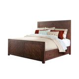 Jax King Platform Storage Bed in Cherry