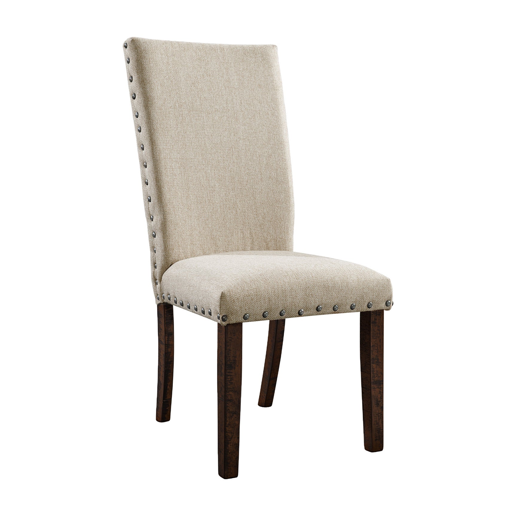 Jax 6pc Dining Set- Table 4 Upholstered Side Chairs & Bench - Tampa Furniture Outlet