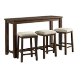 Jax Bar Table Single Pack (Table + Three Stools) - Tampa Furniture Outlet