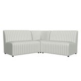 Jemma Upholstered Corner Chair in Beige Linen - Tampa Furniture Outlet
