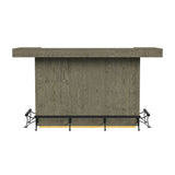 Jemma Bar Table with Light in Grey and Dark Espresso - Tampa Furniture Outlet