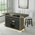 Jemma Bar Table with Light in Grey and Dark Espresso – SKU DA-7570-5-BT | Elements