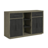 Jemma Buffet in Grey and Dark Espresso
