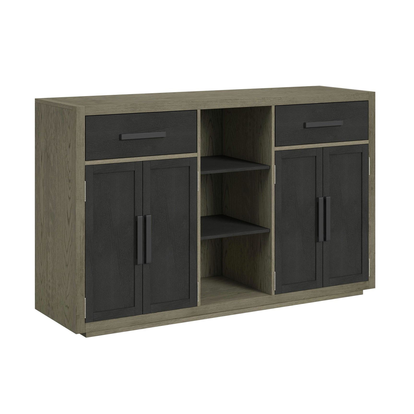 Jemma Buffet in Grey and Dark Espresso