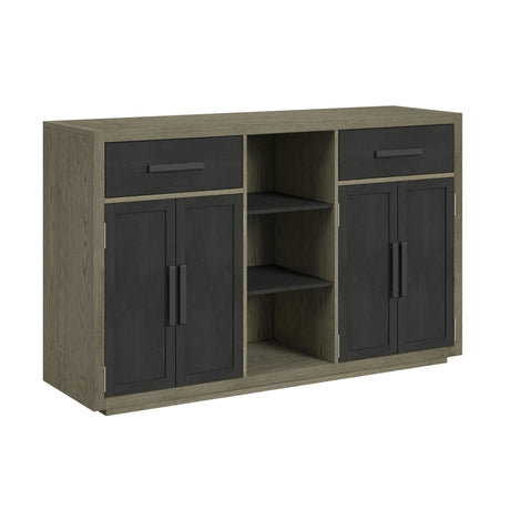 Jemma Buffet in Grey and Dark Espresso