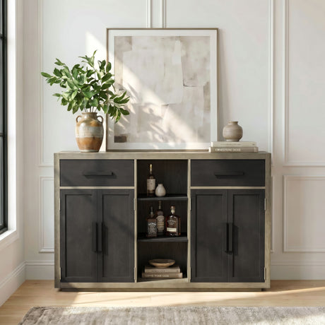 Jemma Buffet in Grey and Dark Espresso – SKU DA-7570-5-BF | Elements