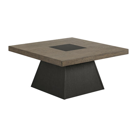 Jemma Coffee Table in Grey and Dark Espresso - Tampa Furniture Outlet
