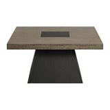 Jemma Coffee Table in Grey and Dark Espresso - Tampa Furniture Outlet