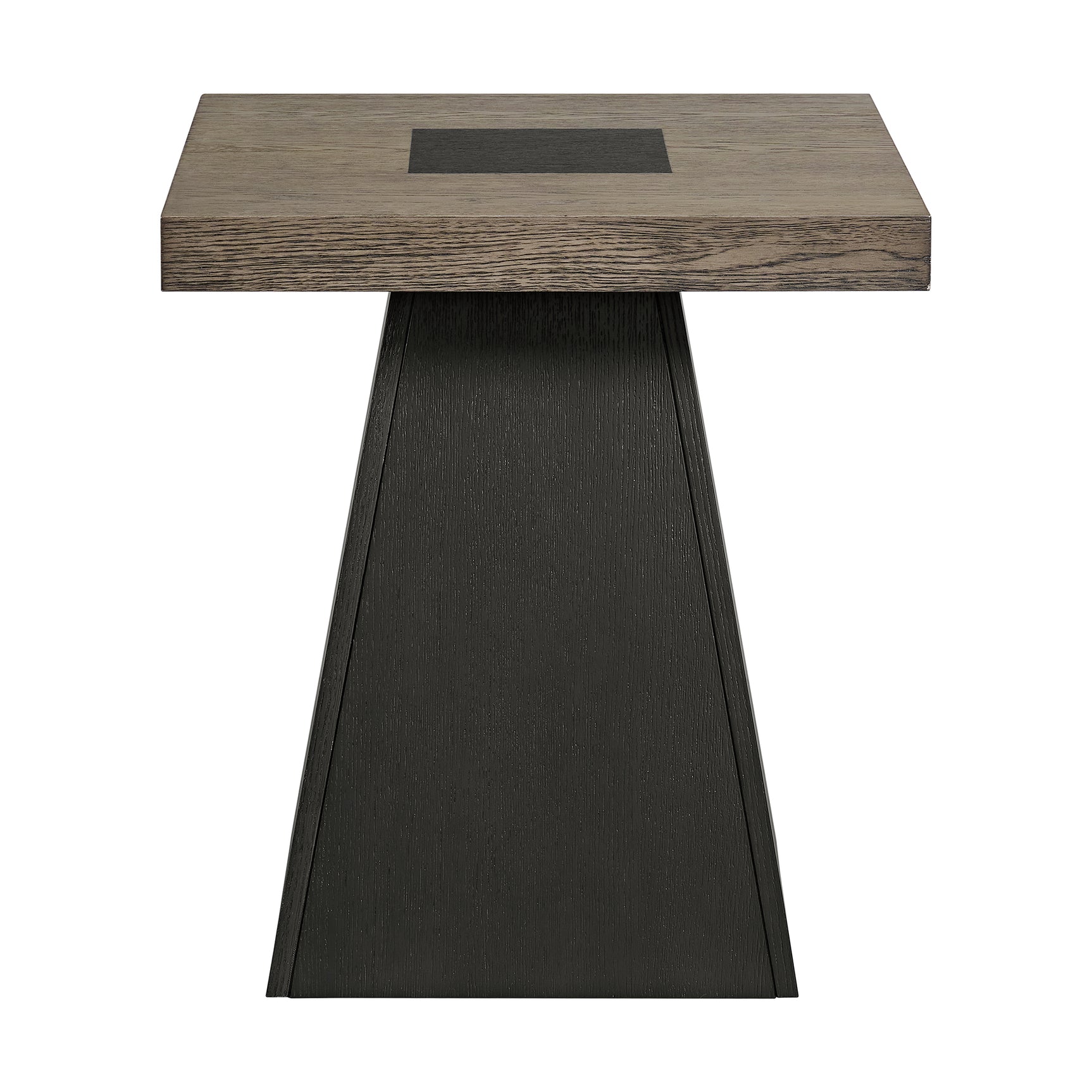 Jemma End Table in Grey and Dark Espresso - Tampa Furniture Outlet