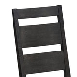 Jemma Wood Back Dining Side Chair with Beige Linen in Dark Espresso (2 Per Carton) - Tampa Furniture Outlet