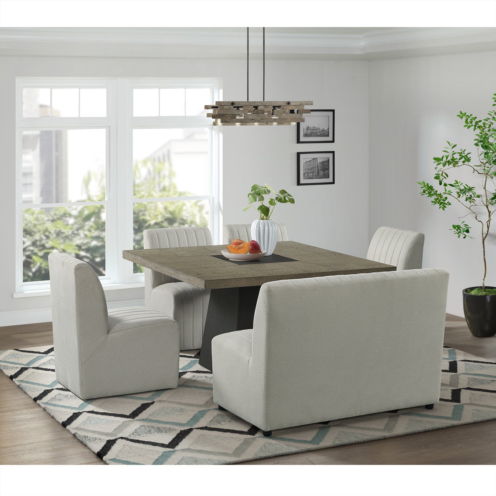 Jemma Upholstered Side Chair in Beige Linen (2 Per Carton) - Tampa Furniture Outlet
