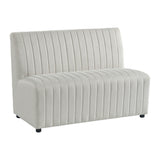 Jemma Upholstered Bench in Beige Linen - Tampa Furniture Outlet
