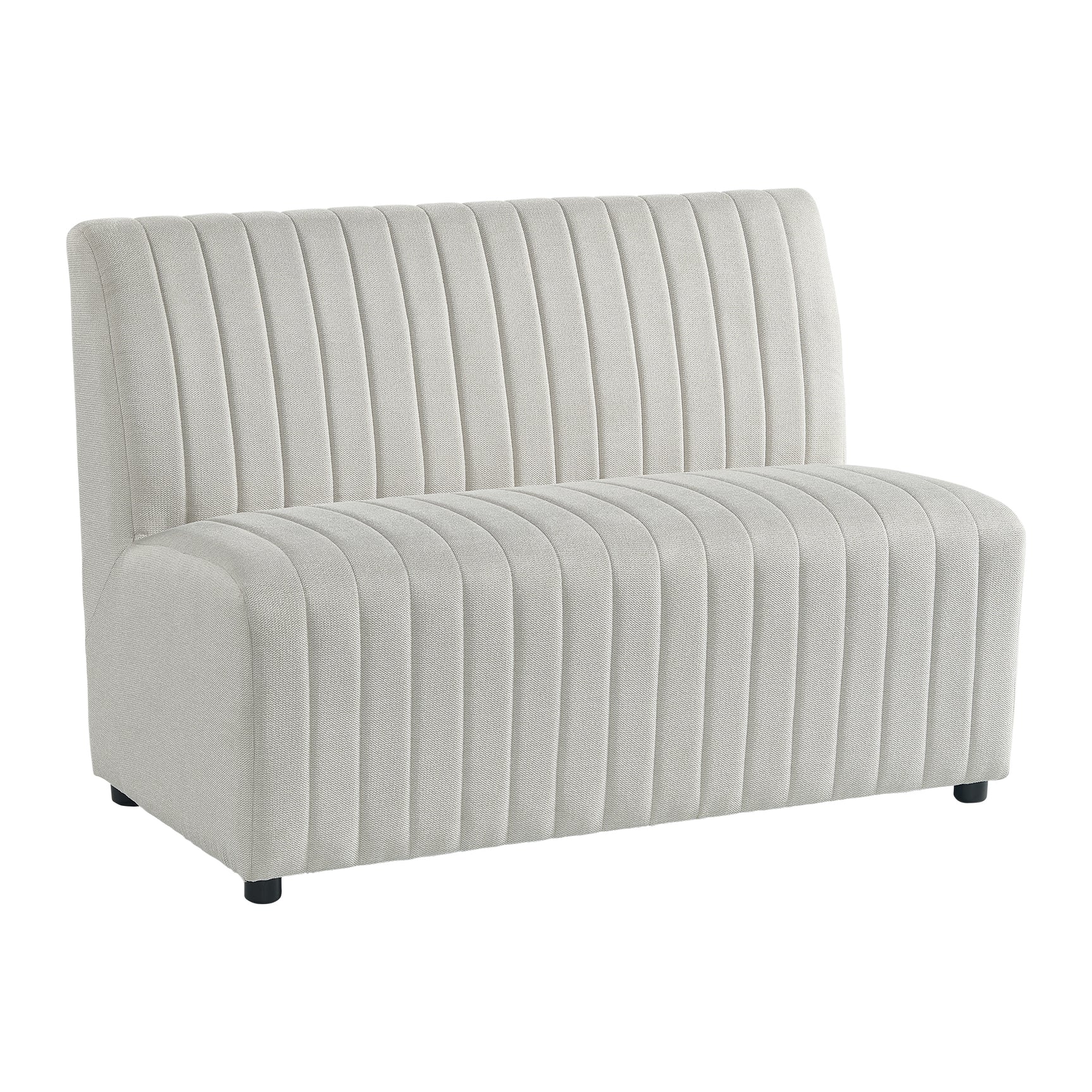 Jemma Upholstered Bench in Beige Linen - Tampa Furniture Outlet