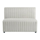 Jemma Upholstered Bench in Beige Linen - Tampa Furniture Outlet
