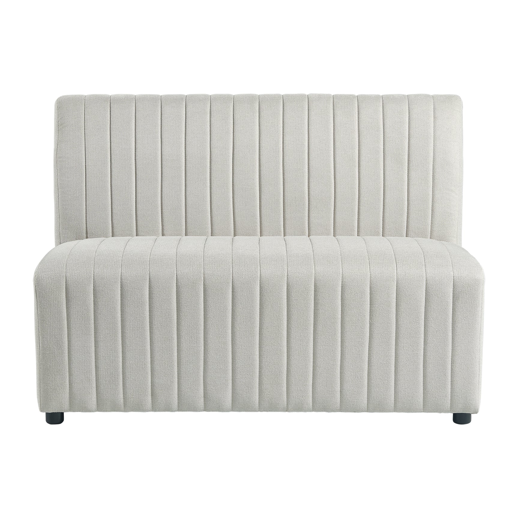 Jemma Upholstered Bench in Beige Linen - Tampa Furniture Outlet