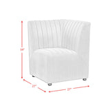 Jemma Upholstered Corner Chair in Beige Linen - Tampa Furniture Outlet