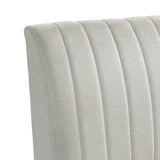 Jemma Upholstered Bench in Beige Linen - Tampa Furniture Outlet