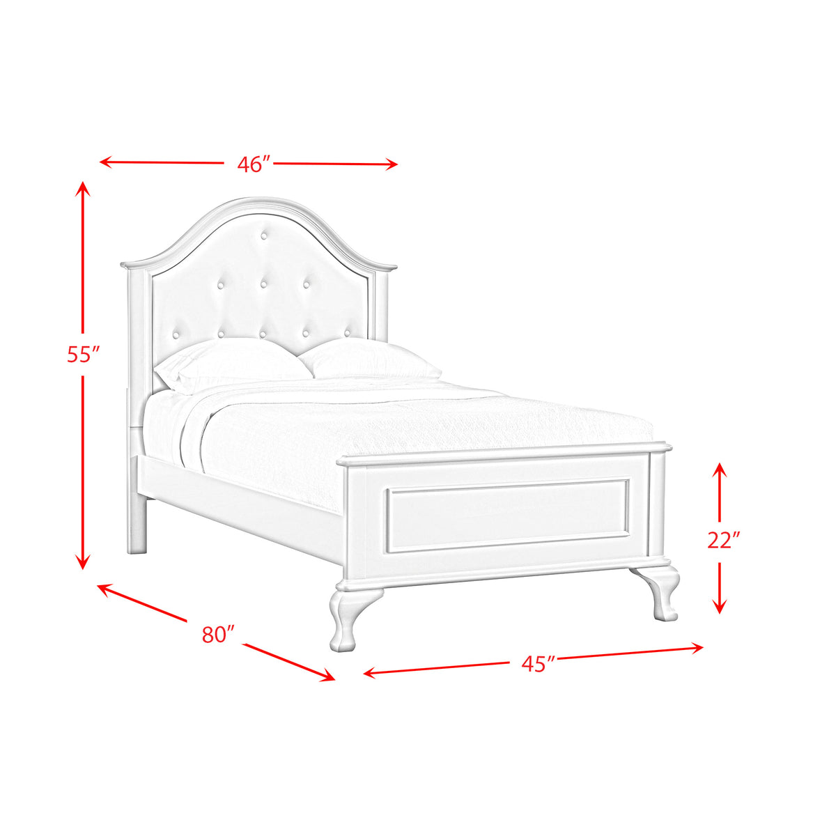 Jesse Twin Panel bed