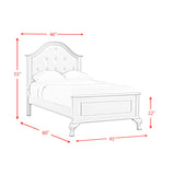 Jesse Twin Panel bed - Tampa Furniture Outlet