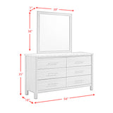 Jonas Dresser and Mirror Set in Natural - Tampa Furniture Outlet