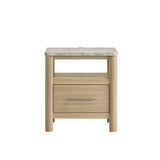 Jonas Nightstand with USB in Natural - Tampa Furniture Outlet
