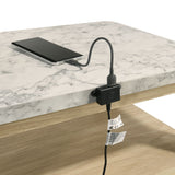 Jonas Nightstand with USB in Natural - Tampa Furniture Outlet