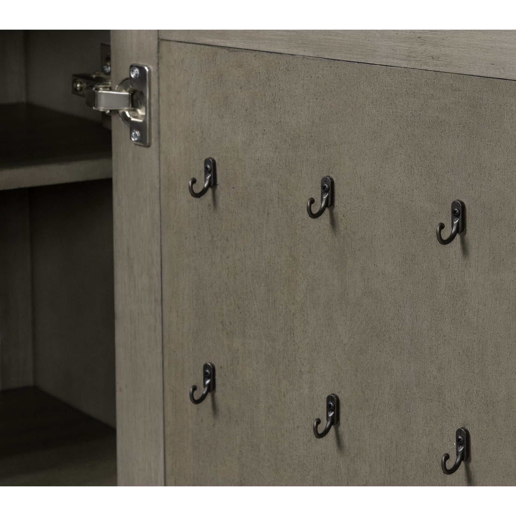Kings Court 1 Door and 7-Drawer Chest in Grey