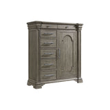 Kings Court 1 Door and 7-Drawer Chest in Grey - Tampa Furniture Outlet