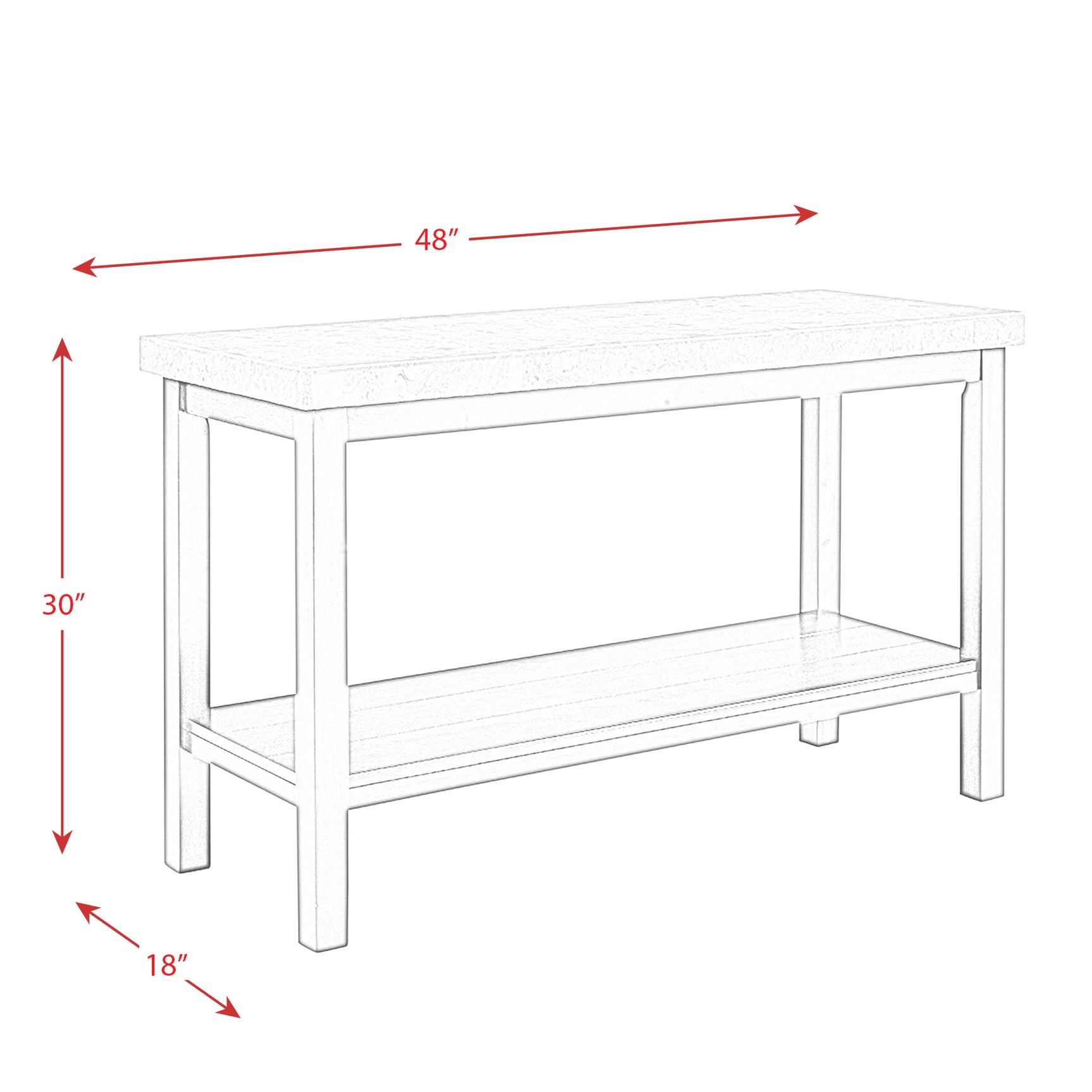 Kansas 4274 Sofa Table